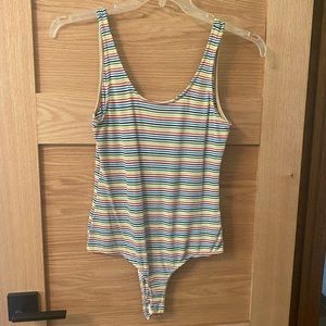 NWOT Ribbed Bodysuit Sz L